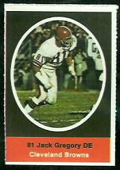 1972 Sunoco Stamps      136     Jack Gregory